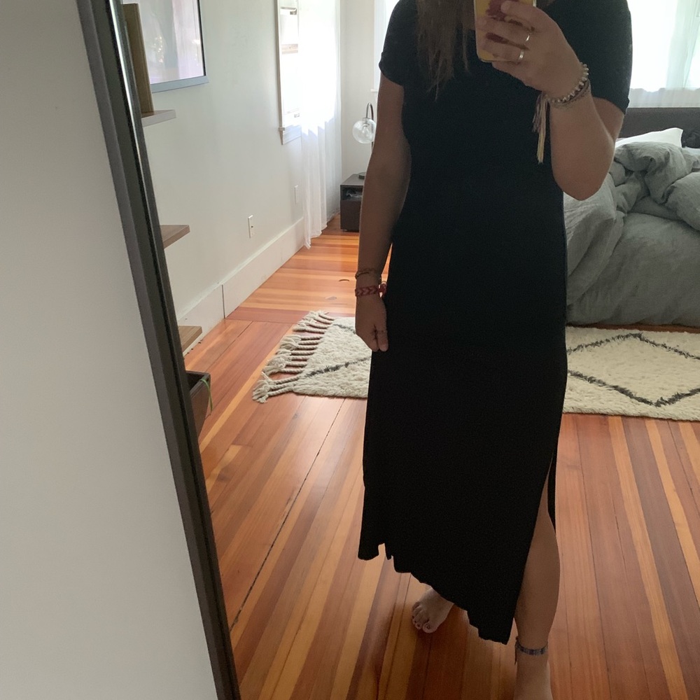 Black maxi dress